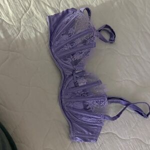 Fleur du Mal Lavender Lace Bra